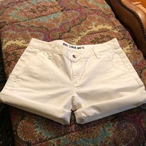 White Big Star shorts